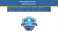 Desktop Screenshot of lukitusturva.fi