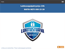 Tablet Screenshot of lukitusturva.fi